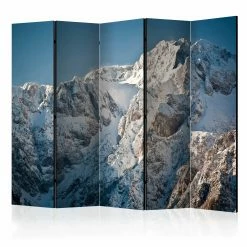 Artgeist Paravent Winter In The Alps II [Room Dividers] In Weiß,Grau,Beige