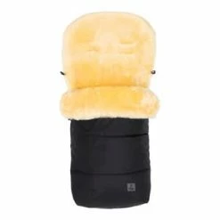 Babycab Lammfell-Winter-Fußsack Lulea Für Kinderwagen, Buggy In Schwarz