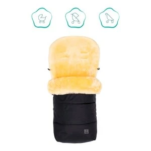 Babycab Lammfell-Winter-Fußsack Lulea Für Kinderwagen, Buggy In Schwarz 8 Babycab Lammfell-Winter-Fußsack Lulea Für Kinderwagen, Buggy In Schwarz – Bild 8