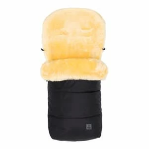 Babycab Lammfell-Winter-Fußsack Lulea Für Kinderwagen, Buggy In Schwarz 1 Babycab Lammfell-Winter-Fußsack Lulea Für Kinderwagen, Buggy In Schwarz