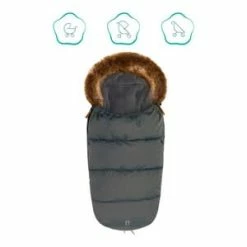 Babycab Winter-Fußsack Vaala Für Kinderwagen, Sportwagen, Buggy In Grau -JYOKO-Shop babycab winter fusssack vaala fur kinderwagen sportwagen buggy in grau 2
