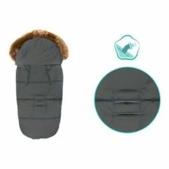 Babycab Winter-Fußsack Vaala Für Kinderwagen, Sportwagen, Buggy In Grau -JYOKO-Shop babycab winter fusssack vaala fur kinderwagen sportwagen buggy in grau 4