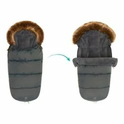 Babycab Winter-Fußsack Vaala Für Kinderwagen, Sportwagen, Buggy In Grau -JYOKO-Shop babycab winter fusssack vaala fur kinderwagen sportwagen buggy in grau 5