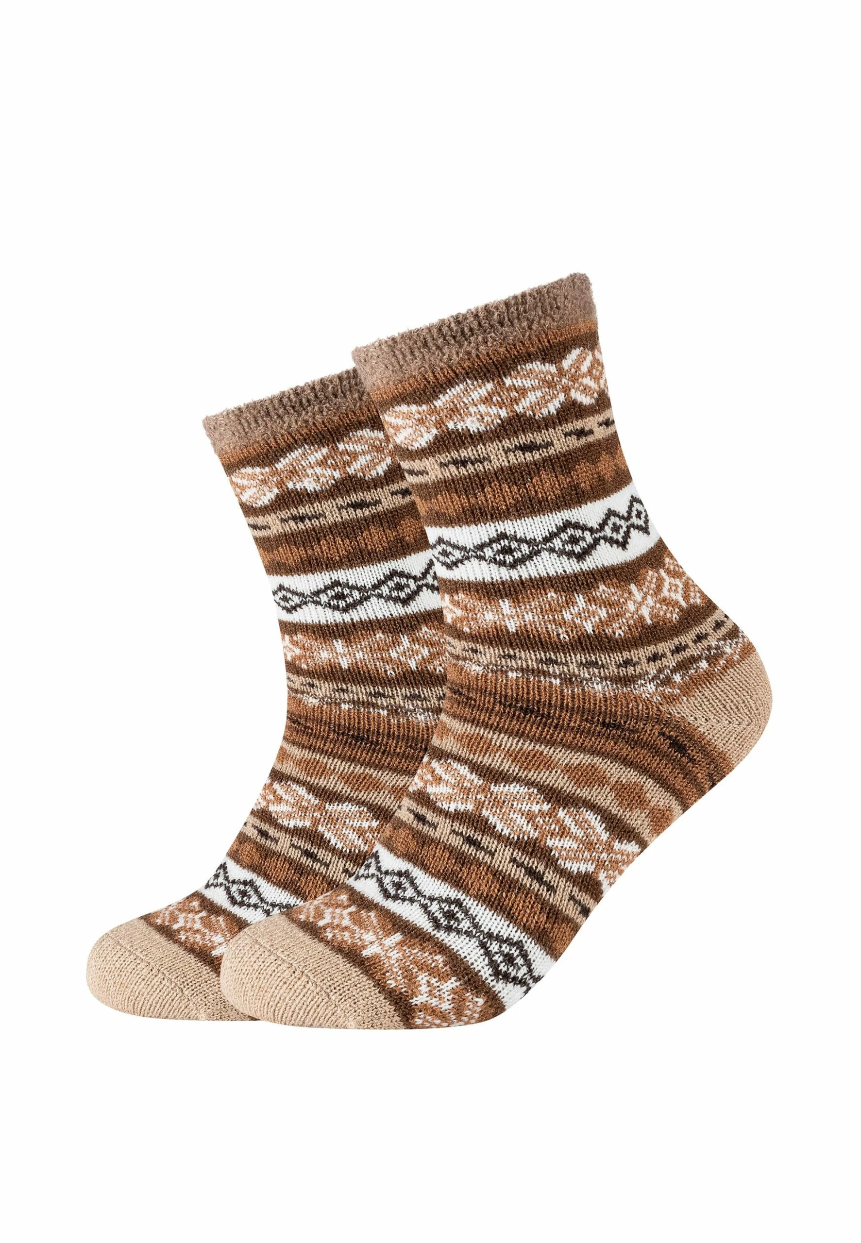 Camano Socken Cosy Double Layer Winter In Taupe 1 Camano Socken Cosy Double Layer Winter In Taupe