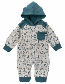 Dirkje Strampler Herbst, Winter In Blau Beige