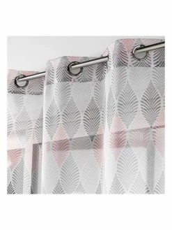 Douceur D'intérieur Gardine "Winter" In Rosa/ Grau -JYOKO-Shop douceur dinterieur gardine winter in rosa grau 2