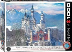 Eurographics Puzzle 1000 Teile-Schloss Neuschwanstein Winter