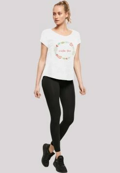 F4NT4STIC Long Cut T-Shirt Winter Time In Weiß -JYOKO-Shop f4nt4stic long cut t shirt winter time in weiss 3