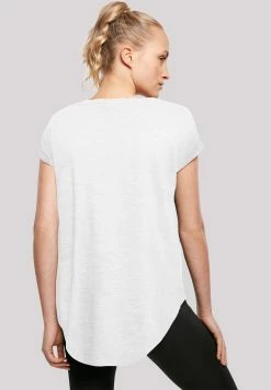 F4NT4STIC Long Cut T-Shirt Winter Time In Weiß -JYOKO-Shop f4nt4stic long cut t shirt winter time in weiss 4