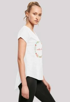 F4NT4STIC Long Cut T-Shirt Winter Time In Weiß -JYOKO-Shop f4nt4stic long cut t shirt winter time in weiss 5