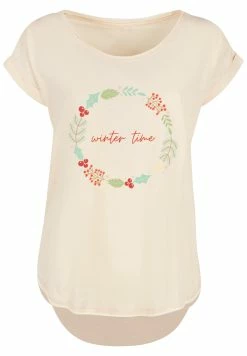 F4NT4STIC Long Cut T-Shirt Winter Time In Whitesand