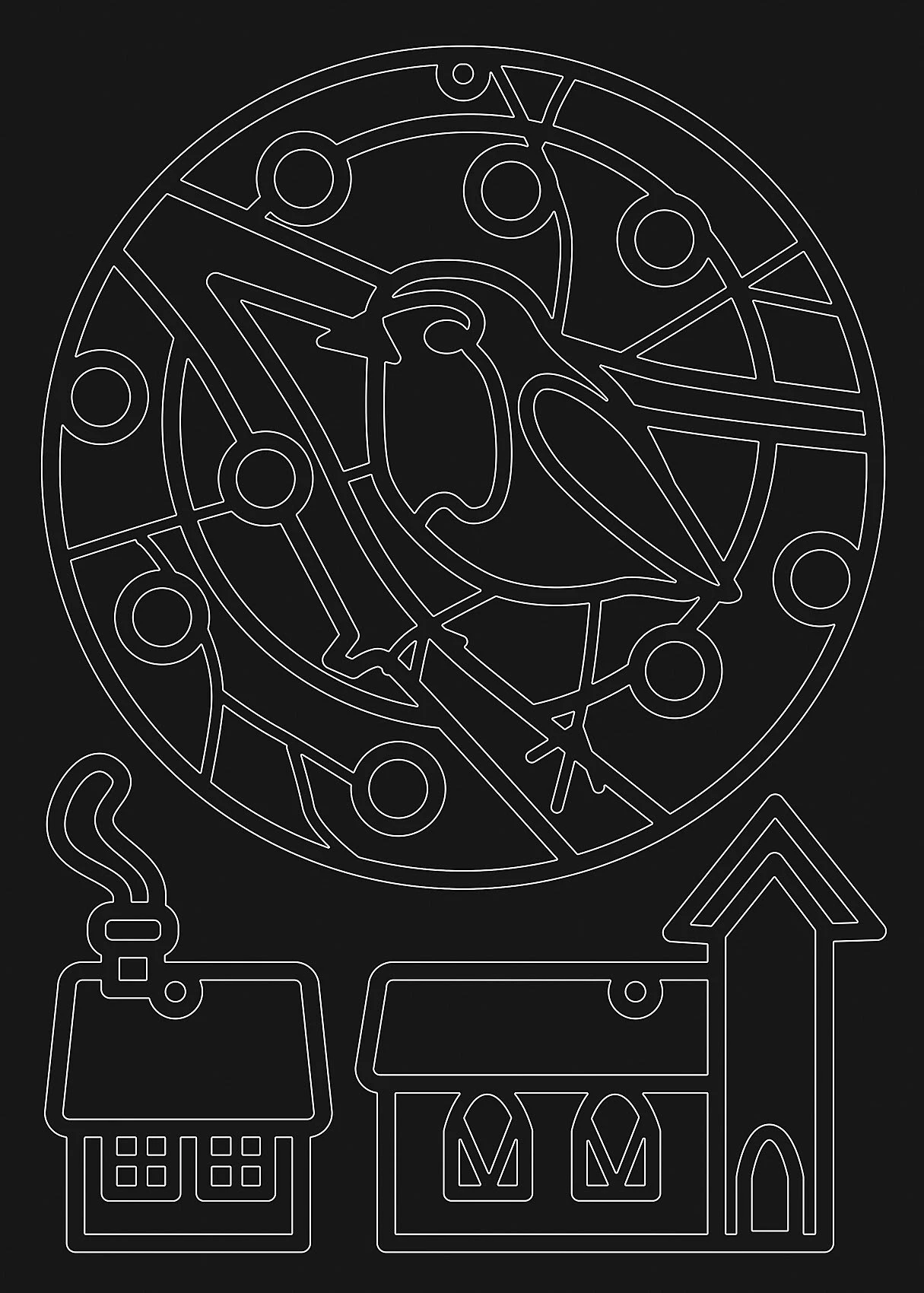 FOLIA Transparent-Bilder Bastelset WINTER, 25x35cm 5 FOLIA Transparent-Bilder Bastelset WINTER, 25x35cm – Bild 5