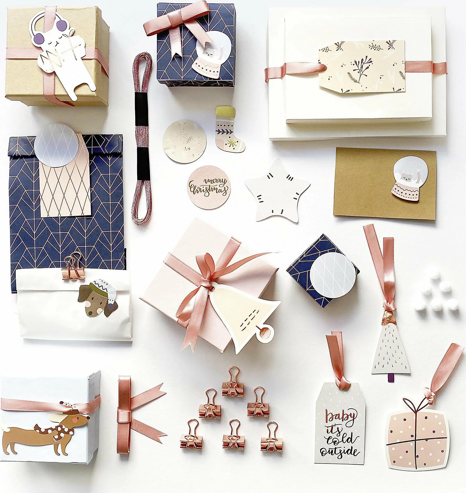 FOLIA Verpackungs Set WINTER WONDERLAND, 38-teilig 1 FOLIA Verpackungs Set WINTER WONDERLAND, 38-teilig