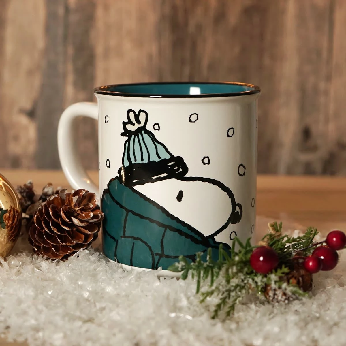 Geda Labels Tasse Peanuts Winter Emaille-Optik 400ml 3 Geda Labels Tasse Peanuts Winter Emaille-Optik 400ml – Bild 3