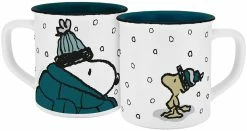 Geda Labels Tasse Peanuts Winter Emaille-Optik 400ml