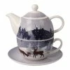 Goebel Tea For One " Winter Woods " In Winter Woods