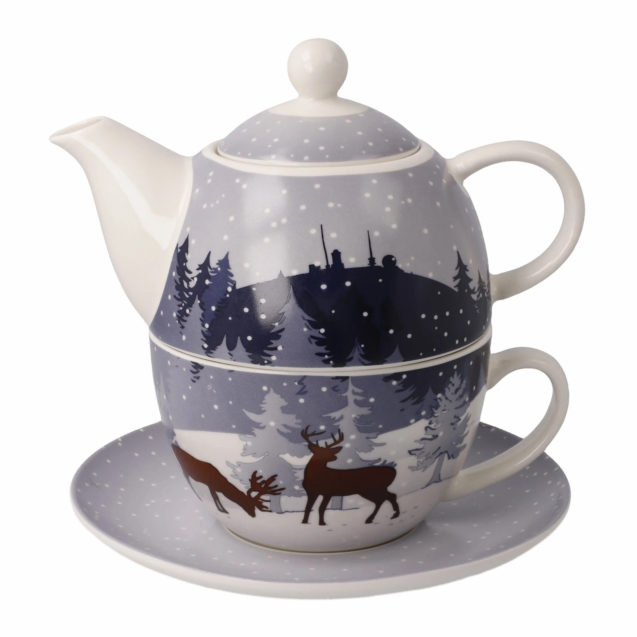 Goebel Tea For One " Winter Woods " In Winter Woods 1 Goebel Tea For One " Winter Woods " In Winter Woods