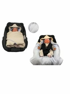 HOBEA Winter-Einschlagdecke In Beige/ Grau - (L)70 X (B)70 Cm -JYOKO-Shop hobea winter einschlagdecke in beige grau l 70 x b 70 cm 2