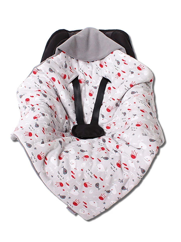 HOBEA Winter-Einschlagdecke In Grau/ Rot - (L)70 X (B)70 Cm 3 HOBEA Winter-Einschlagdecke In Grau/ Rot - (L)70 X (B)70 Cm – Bild 3