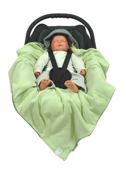 JYOKO-Shop -JYOKO-Shop hobea winter einschlagdecke in grun grau l 70 x b 70 cm 1