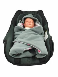 Alternative view of HOBEA Winter-Einschlagdecke In Rosa/ Grau - (L)70 X (B)70 Cm