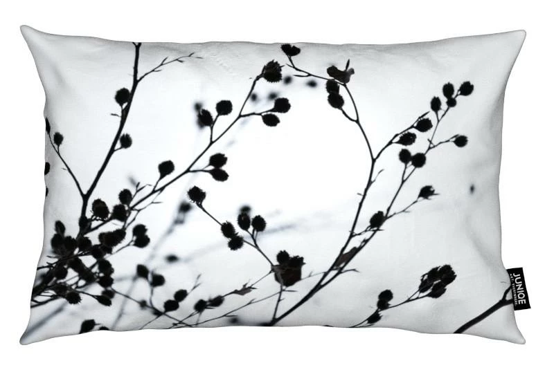 Juniqe Kissen "Winter Silhouettes 1" In Schwarz & Weiß 1 Juniqe Kissen "Winter Silhouettes 1" In Schwarz & Weiß