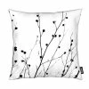 Juniqe Kissen "Winter Silhouettes 2" In Schwarz & Weiß