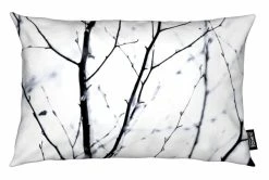 Juniqe Kissen "Winter Silhouettes 3" In Schwarz & Weiß
