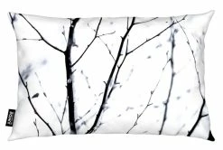 Alternative view of Juniqe Kissen "Winter Silhouettes 3" In Schwarz & Weiß