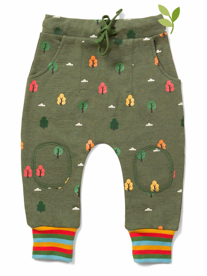 Little Green Radicals Sweathose "Winter Woods" In Khaki 1 Little Green Radicals Sweathose "Winter Woods" In Khaki