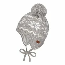 Maximo Winter-Strickmütze Norweger In Grau