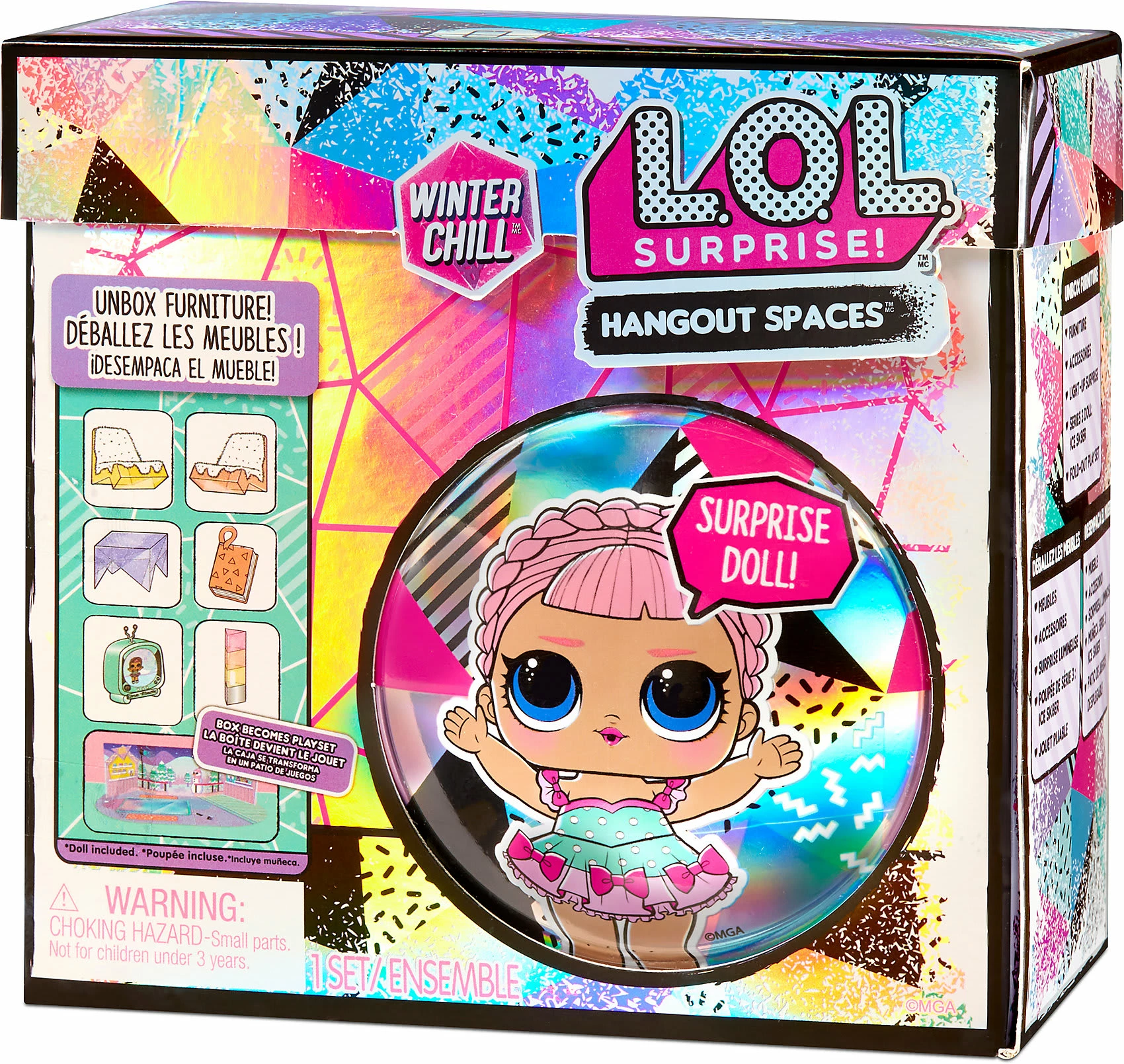MGA L.O.L. Surprise Winter Chill Spaces Playset Mit Doll - Ice Sk8er 3 MGA L.O.L. Surprise Winter Chill Spaces Playset Mit Doll - Ice Sk8er – Bild 3