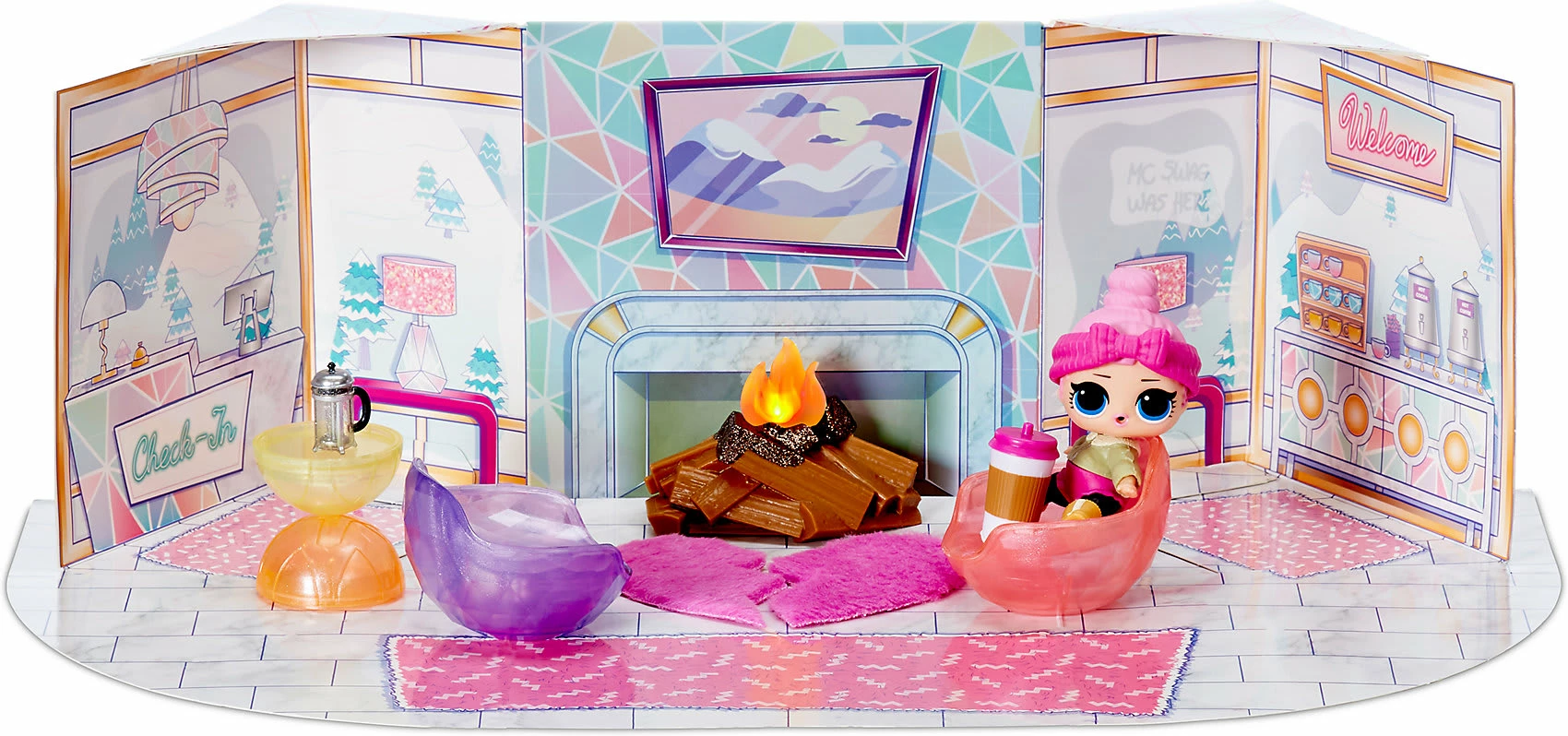 MGA L.O.L. Surprise Winter Chill Spaces Playset With Doll - Cozy Babe 6 MGA L.O.L. Surprise Winter Chill Spaces Playset With Doll - Cozy Babe – Bild 6