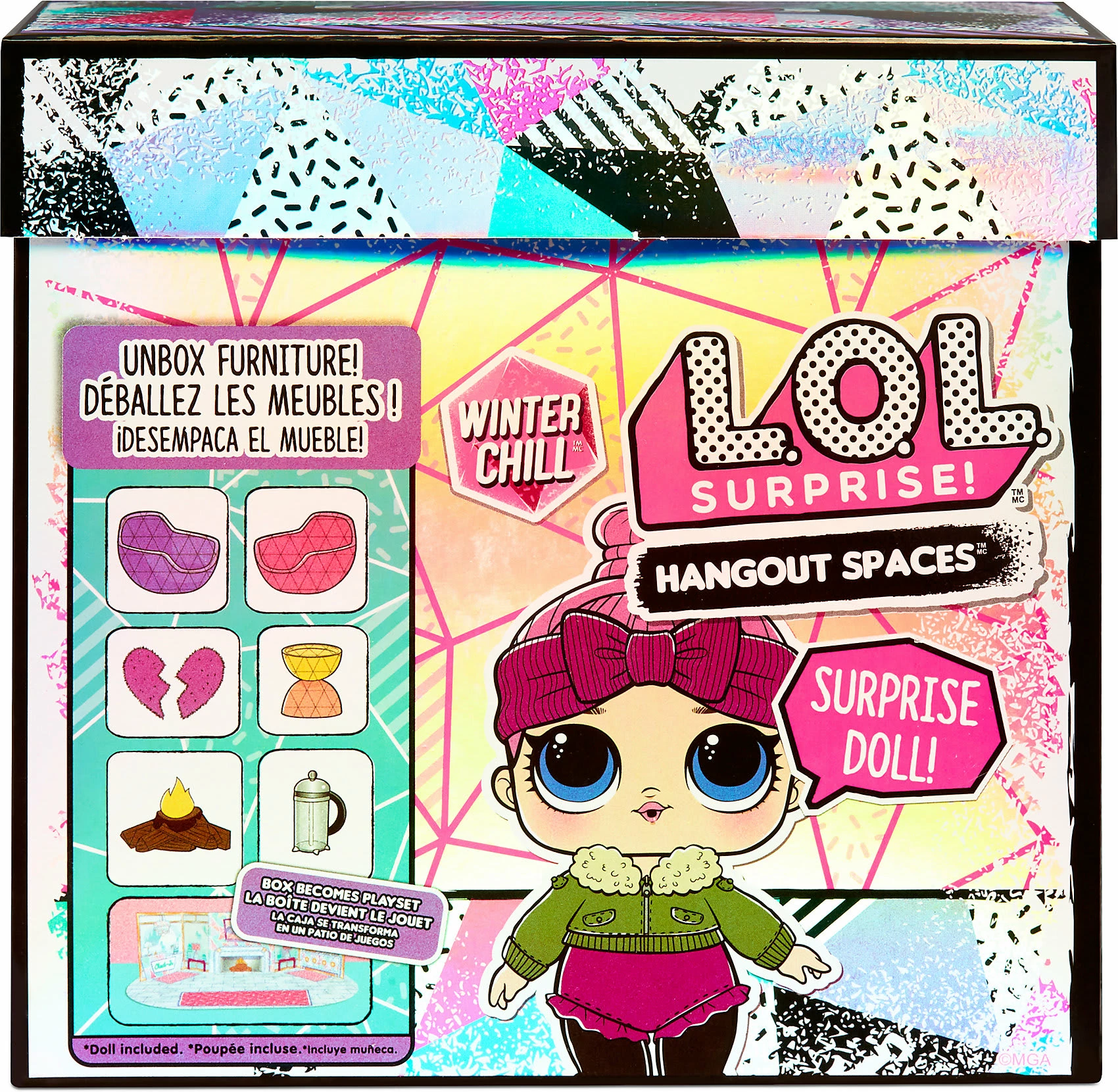 MGA L.O.L. Surprise Winter Chill Spaces Playset With Doll - Cozy Babe 1 MGA L.O.L. Surprise Winter Chill Spaces Playset With Doll - Cozy Babe