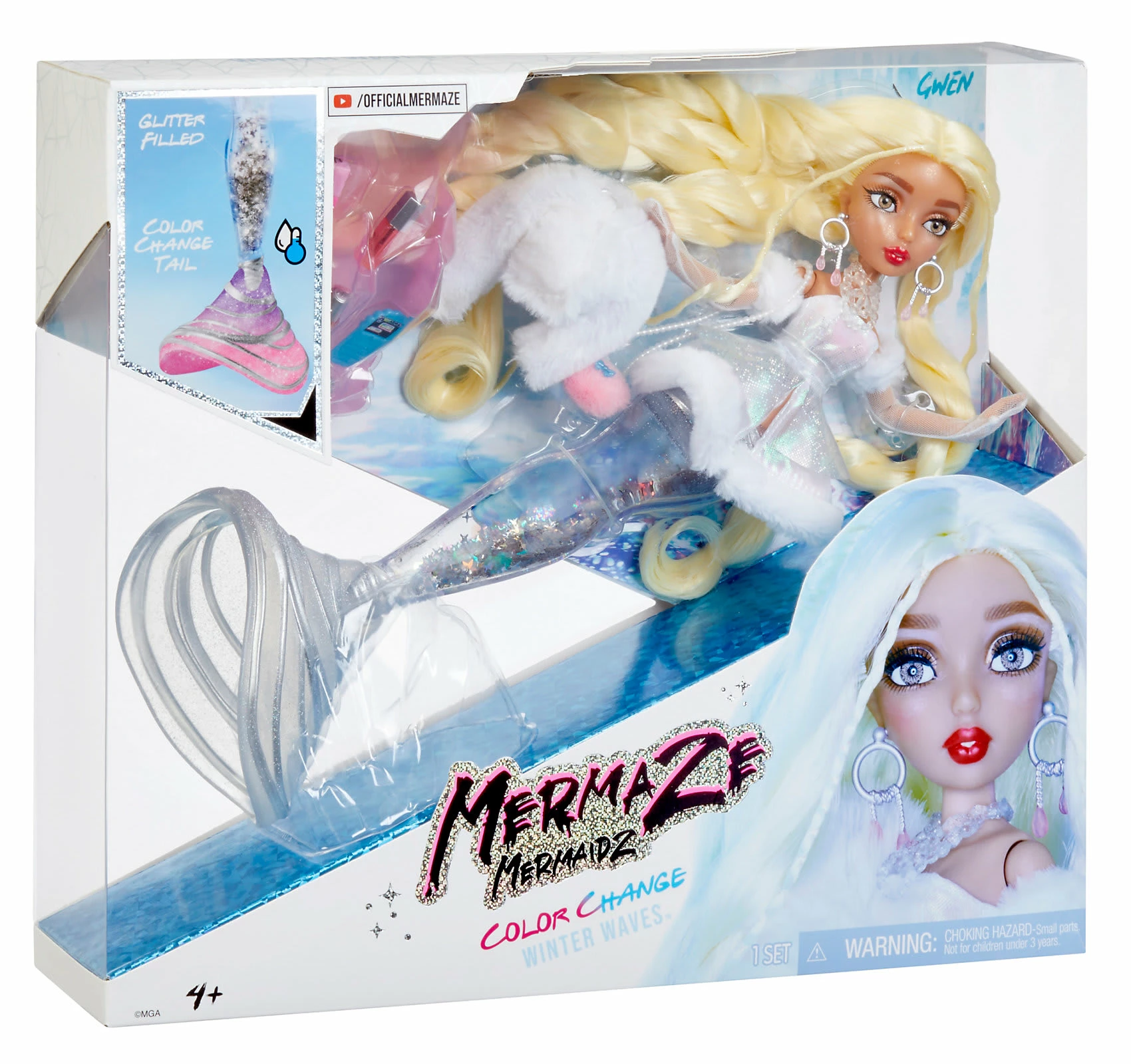 MGA Mermaze Mermaidz Winter Waves Doll - Gwen 4 MGA Mermaze Mermaidz Winter Waves Doll - Gwen – Bild 4