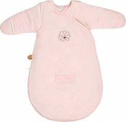 NATTOU SUSIE & BONNIE Schlafsack 60 Cm Winter Wickeln Blassrosa Mit Ärmel Und...