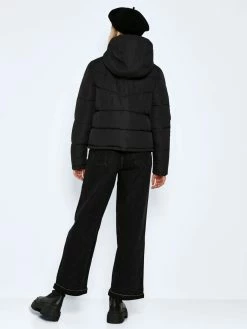 Noisy May Warme Puffer Stepp Jacke Winter Mit Kapuze NMDALCON In Schwarz -JYOKO-Shop noisy may warme puffer stepp jacke winter mit kapuze nmdalcon in schwarz 2