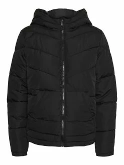 Noisy May Warme Puffer Stepp Jacke Winter Mit Kapuze NMDALCON In Schwarz -JYOKO-Shop noisy may warme puffer stepp jacke winter mit kapuze nmdalcon in schwarz 5