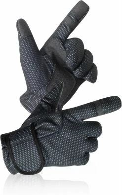 Normani Outdoor Sports Winter-Fingerhandschuhe Mit Rutschfestem Griff Ice Runner In Anthrazit -JYOKO-Shop normani outdoor sports winter fingerhandschuhe mit rutschfestem griff ice runner in anthrazit 2