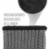 Normani Winter-Fellschal Kebili In Grau/Schwarz