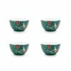 Pip Studio 4er-set: Geschirr "Set/4 Bowls Winter Wonderland" In Blau