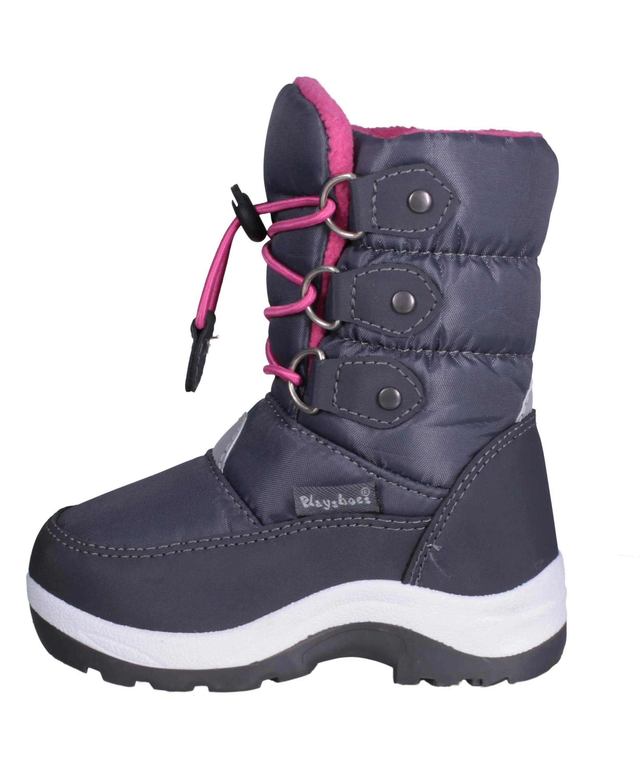 Playshoes Winter-Bootie Zum Schnüren In Pink 1 Playshoes Winter-Bootie Zum Schnüren In Pink