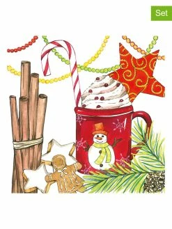 PPD 2er-Set: Servietten "Winter Punsch" In Bunt - 2x 20 Stück