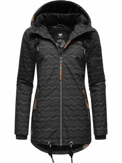 Ragwear Winterjacke Zuzka Winter In Black Zig Zag22