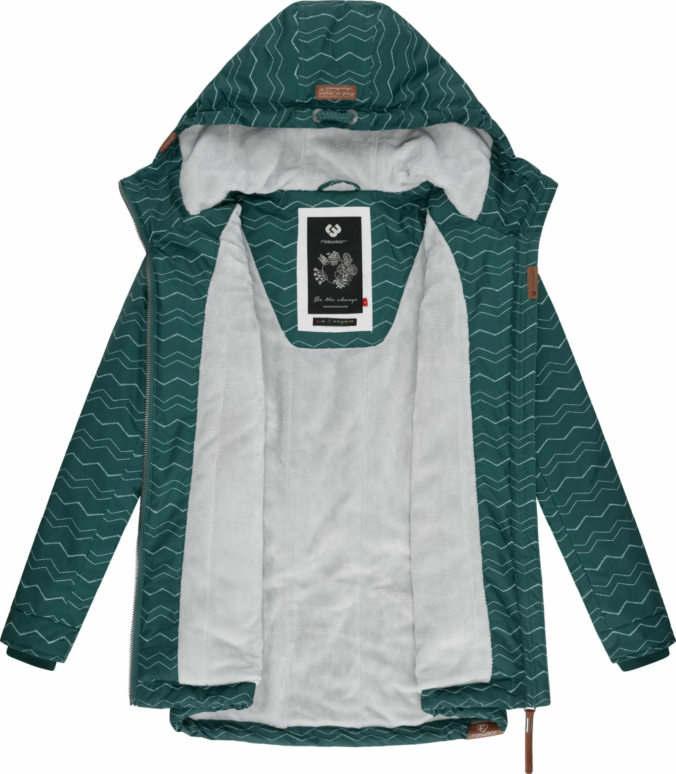 Ragwear Winterjacke Zuzka Winter In Dark Green Zig Zag22 4 Ragwear Winterjacke Zuzka Winter In Dark Green Zig Zag22 – Bild 4