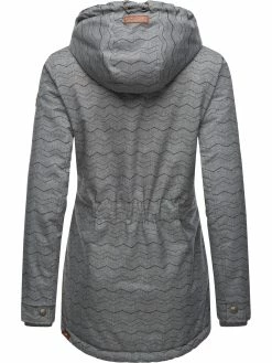 Ragwear Winterjacke Zuzka Winter In Grey Zig Zag22 -JYOKO-Shop ragwear winterjacke zuzka winter in grey zig zag22 2