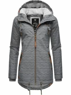 Ragwear Winterjacke Zuzka Winter In Grey Zig Zag22