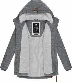 Ragwear Winterjacke Zuzka Winter In Grey Zig Zag22 -JYOKO-Shop ragwear winterjacke zuzka winter in grey zig zag22 3