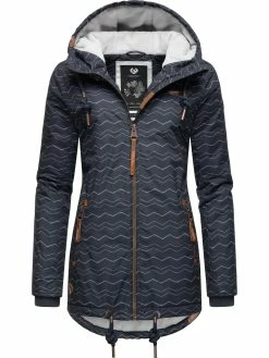 Ragwear Winterjacke Zuzka Winter In Navy Zig Zag22
