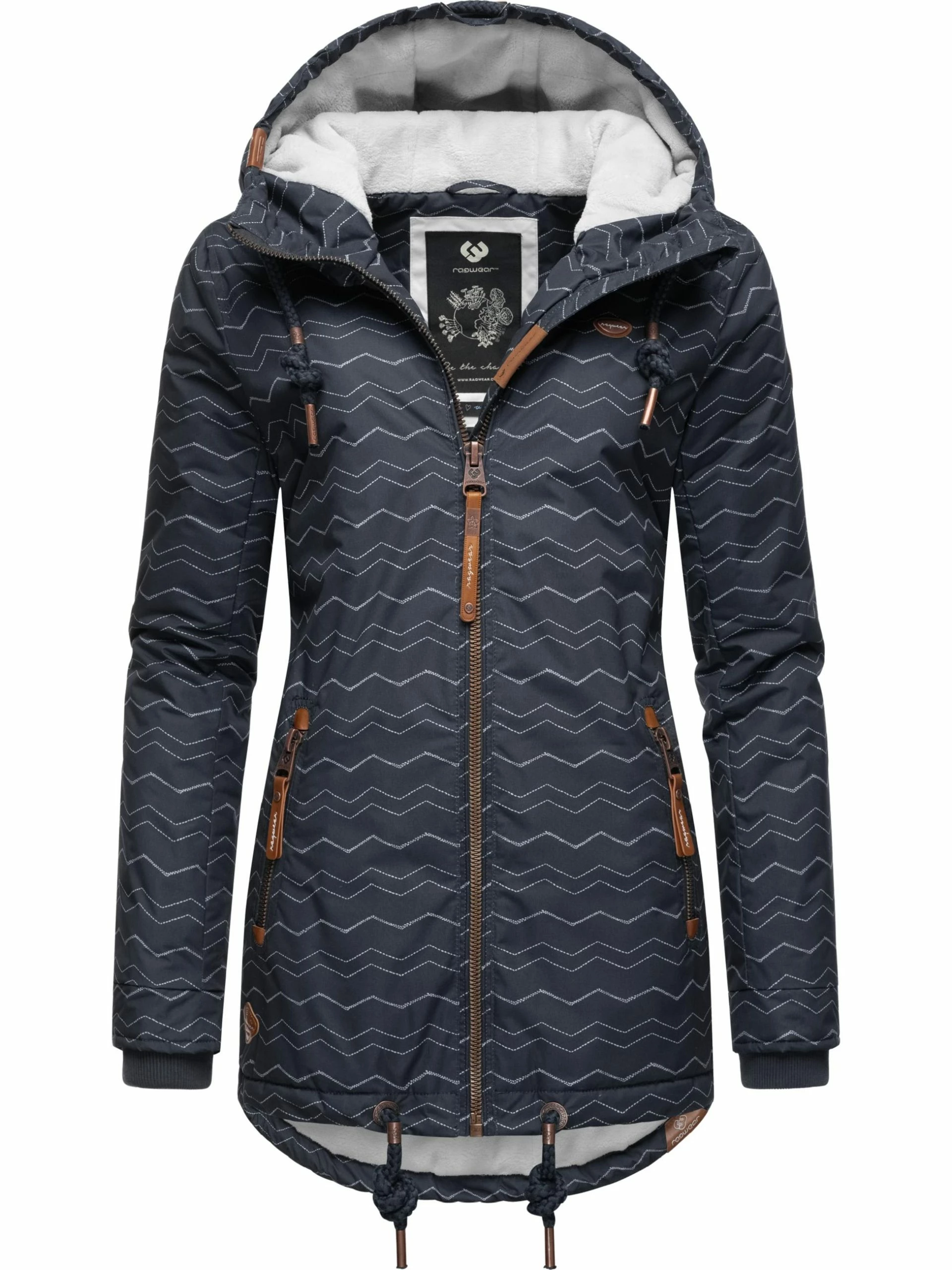 Ragwear Winterjacke Zuzka Winter In Navy Zig Zag22 1 Ragwear Winterjacke Zuzka Winter In Navy Zig Zag22